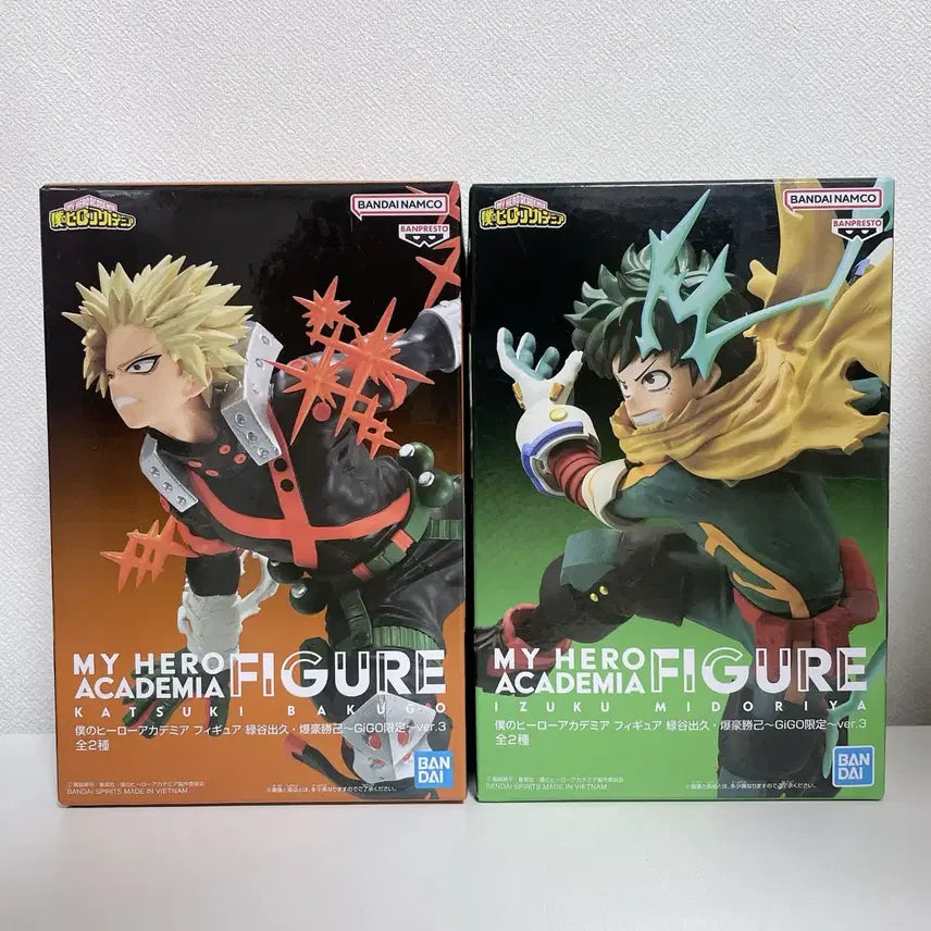 [BUNJANG] Gigo My Hero Academia Izuku Midoriya Katsuki Bakugo Figure (Unsealed) / 히로아카 나히아 미도리야 바쿠고 gigo 기고 피규어 미개봉
