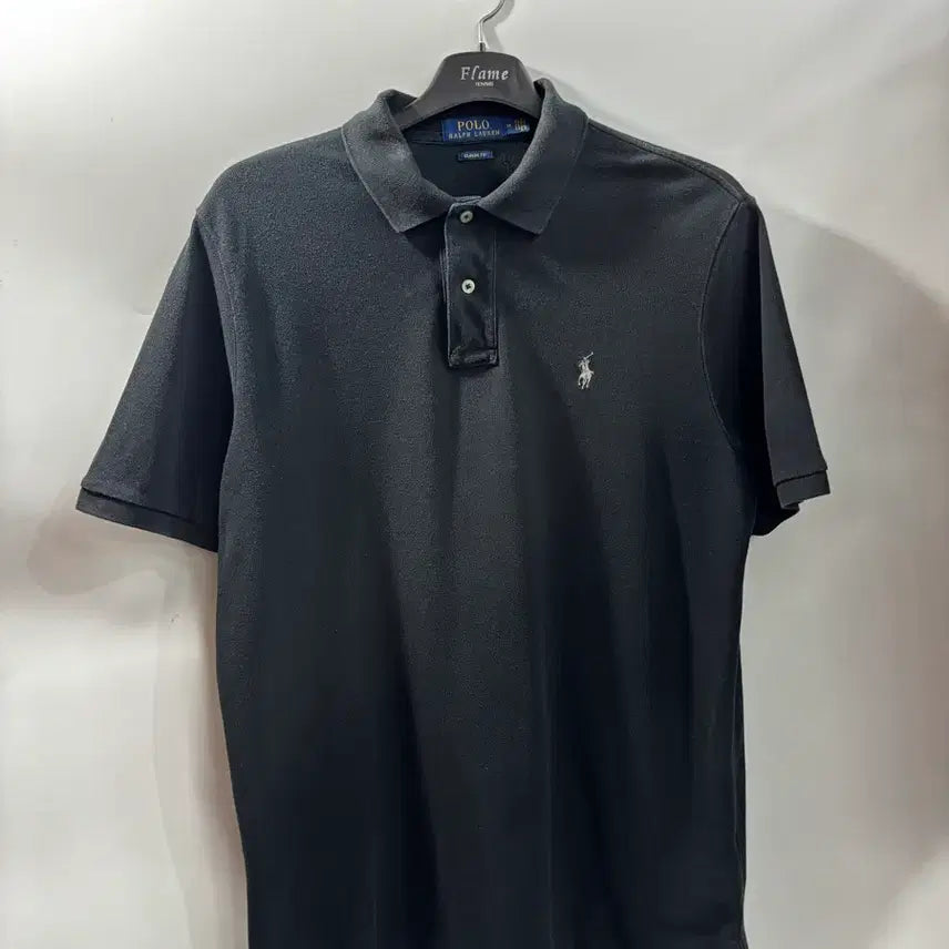 [BUNJANG] Polo Ralph Lauren Classic Fit Pique Collar Short Sleeve Polo Shirt Black / [100(M)] 폴로 랄프로렌 피케 카라 반팔 폴로티 블랙 클래식핏2.5