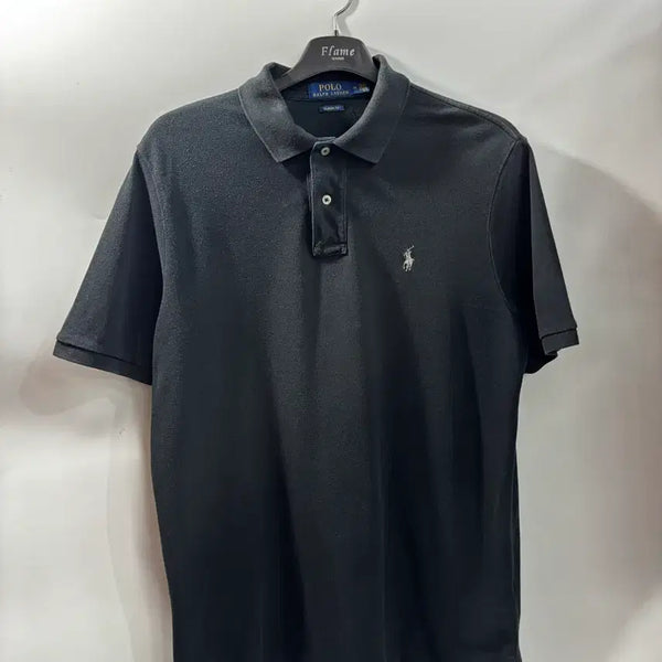 [BUNJANG] Polo Ralph Lauren Classic Fit Pique Collar Short Sleeve Polo Shirt Black / [100(M)] 폴로 랄프로렌 피케 카라 반팔 폴로티 블랙 클래식핏2.5