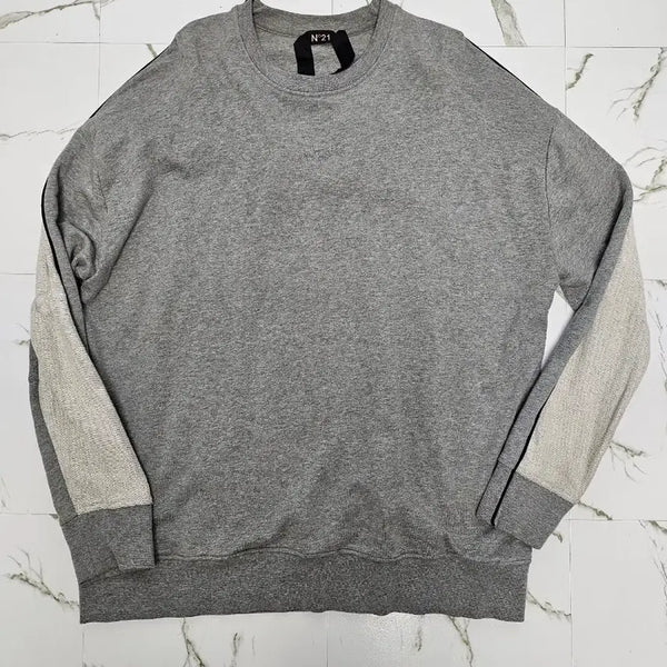[BUNJANG] N21 Men's Oversized Sweatshirt Grey L / N21 남성 오버핏 스웻 맨투맨 그레이 L