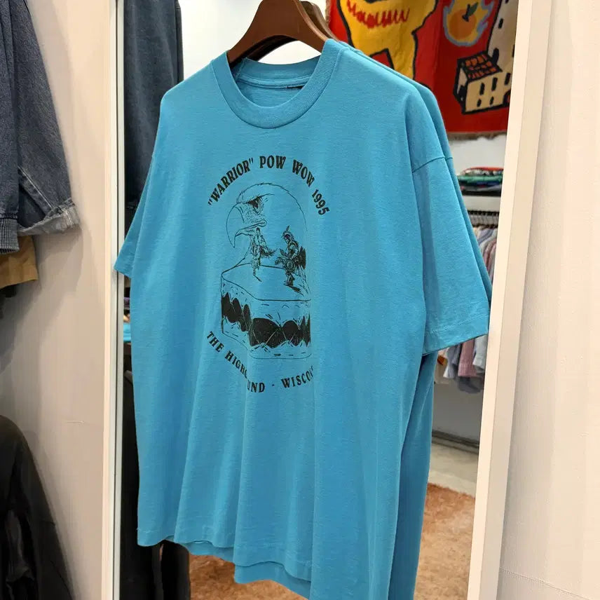 [BUNJANG] 90s Vintage WARRIOR Short Sleeve T-Shirt / 90s Vtg 빈티지 WARIOR 반팔 티셔츠