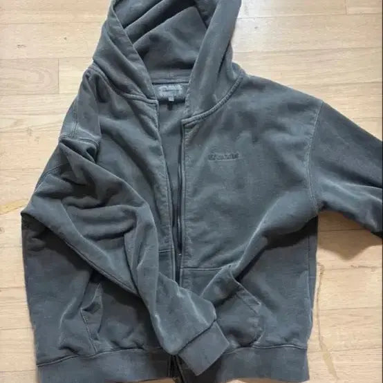 [BUNJANG] thisisneverthat Charcoal Hooded Zip-Up Jacket / 디스이즈네버댓 후드집업