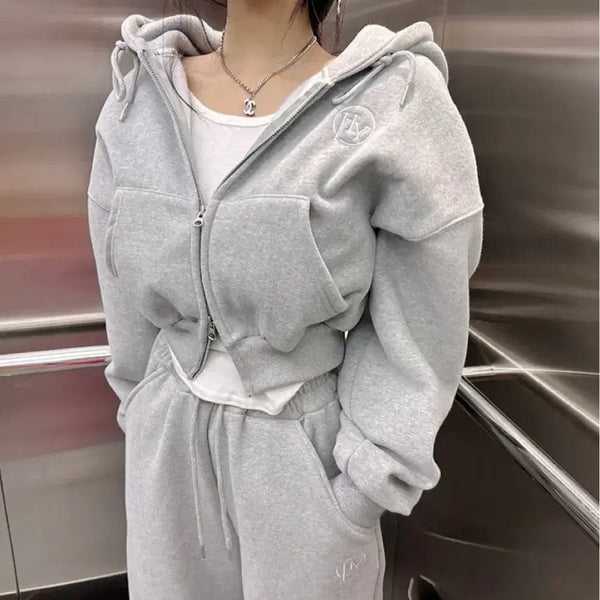 [BUNJANG] Holly Rabbit Two-Way Brushed Fleece Hoodie Zip-Up / [실사있음]홀리 러빗 양기모 투웨이 후드집업