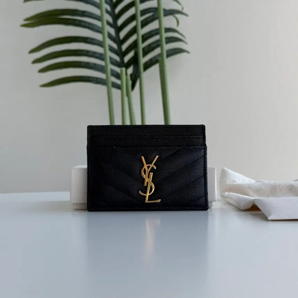 [BUNJANG] Saint Laurent Envelope Card Holder Gold Hardware / 생로랑 엔벨로프 카드지갑 금장