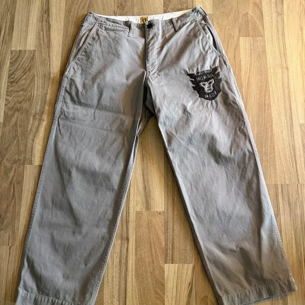 [BUNJANG] Human Made Chino Pants Grey L / 휴먼메이드 치노 팬츠 그레이 L