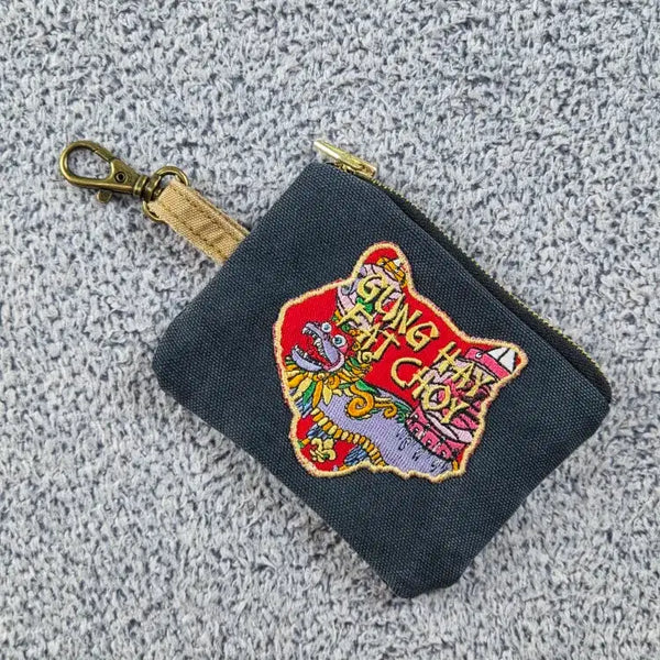 [BUNJANG] Vintage Handmade Custom Patch Keyring Wallet Coin Case / 빈티지 패치 핸드메이드 커스텀 키링 월렛 코인케이스 / 12815
