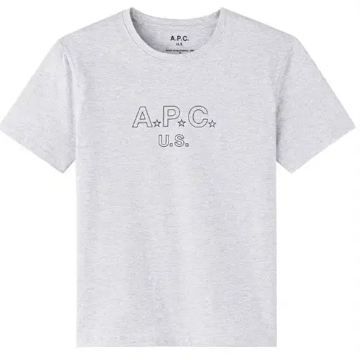 [BUNJANG] A.P.C. Light Grey Short Sleeve T-Shirt XS / (새상품) 아페쎄 A.P.C. 연그레이 반팔 티셔츠 xs사이즈