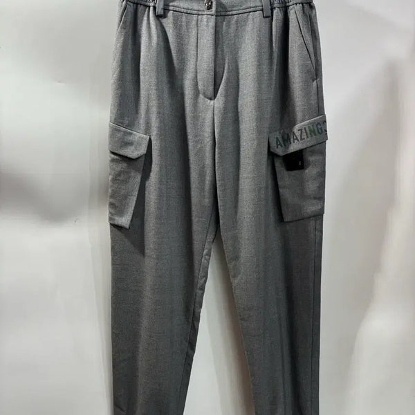 [BUNJANG] AMAZINGCRE Grey Cargo Jogger Pants (M) / [M] 어메이징크리 그레이 카고 조거 팬츠 (밴딩 팬츠) 4.9