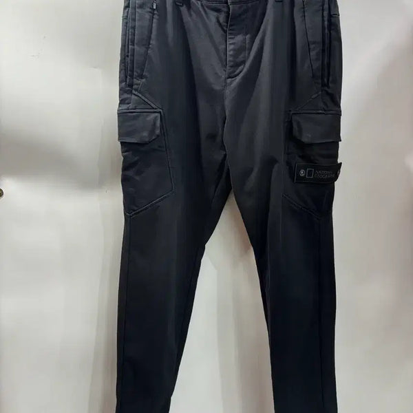 [BUNJANG] National Geographic Black Cargo Pants (Functional) / [86호/M] 내셔널지오그래픽 블랙 카고 팬츠 (기능성 팬츠) 3.9