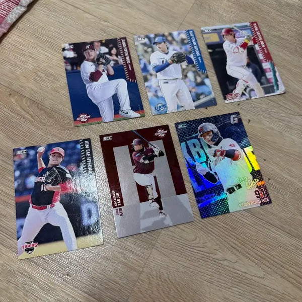 [BUNJANG] KBO Baseball Player Trading Cards - 6 Card Lot / Kbo카드