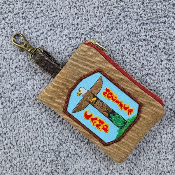 [BUNJANG] Vintage Handmade Custom Patch Keyring Wallet Coin Case / 빈티지 패치 핸드메이드 커스텀 키링 월렛 코인케이스 / 12816