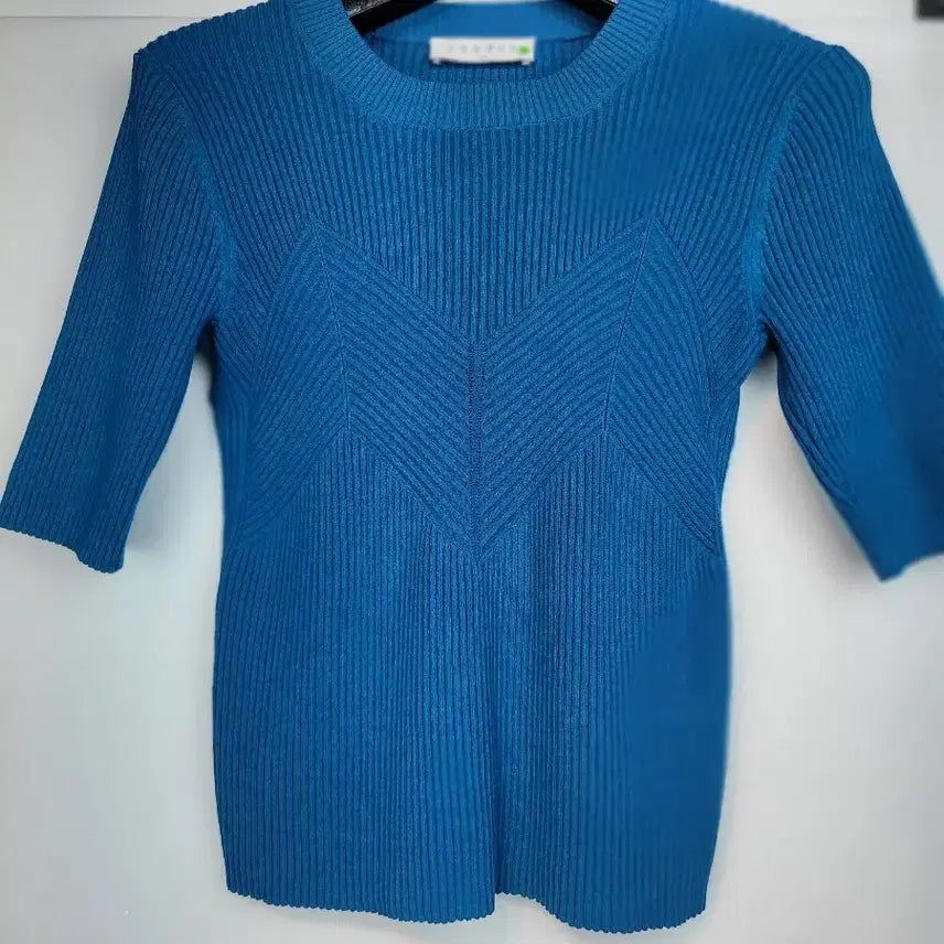[BUNJANG] Sandra Blue Knit Top / [브랜드명]산드라 블루 니트 상의