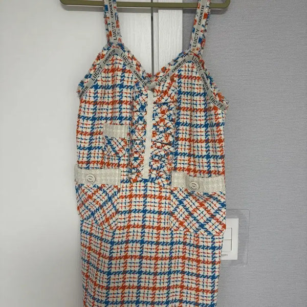 [BUNJANG] Lucky Chouette Tweed Dress / 럭키슈에뜨 트위드 원피스