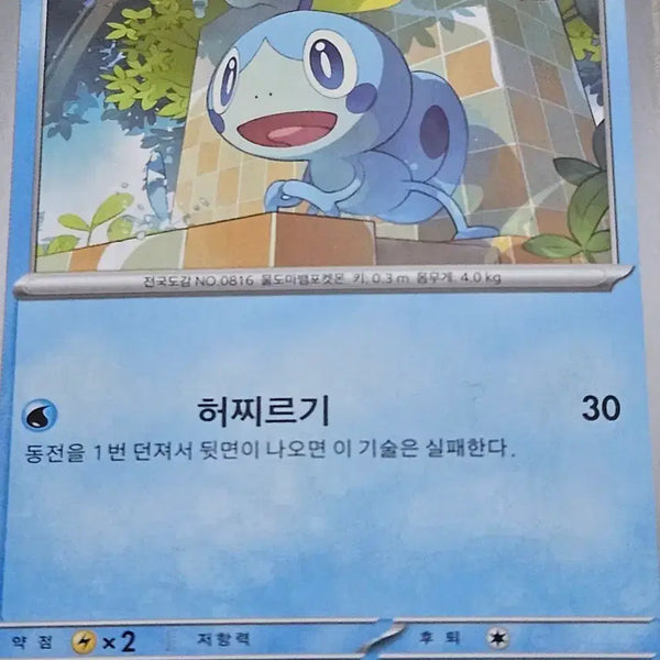 [BUNJANG] Pokemon Card Turtwig 021/063 / 포켓몬 카드 울머기 021/063