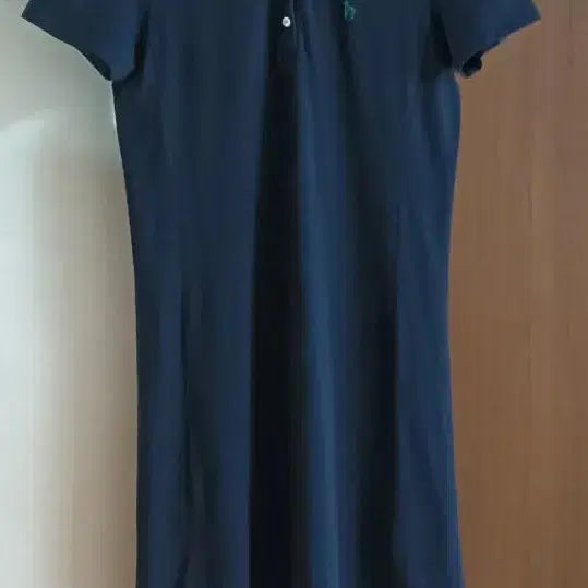 [BUNJANG] Hazzys Women's Short Sleeve Midi Dress Navy 90 / 헤지스 여성 반팔 원피스 네이비 90