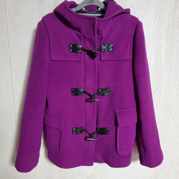 [BUNJANG] Burberry Duffle Coat Purple / 버버리 더플 코트 자켓 퍼플