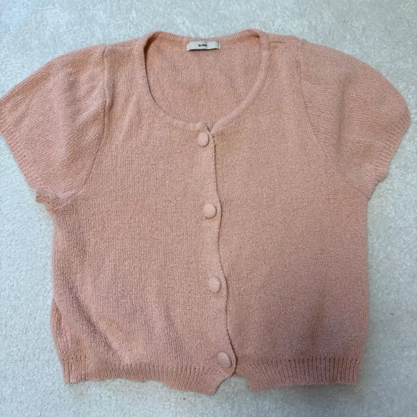 [BUNJANG] She's Cute Apricot Summer Knit / 쉬이즈큐트 살구 여름 니트