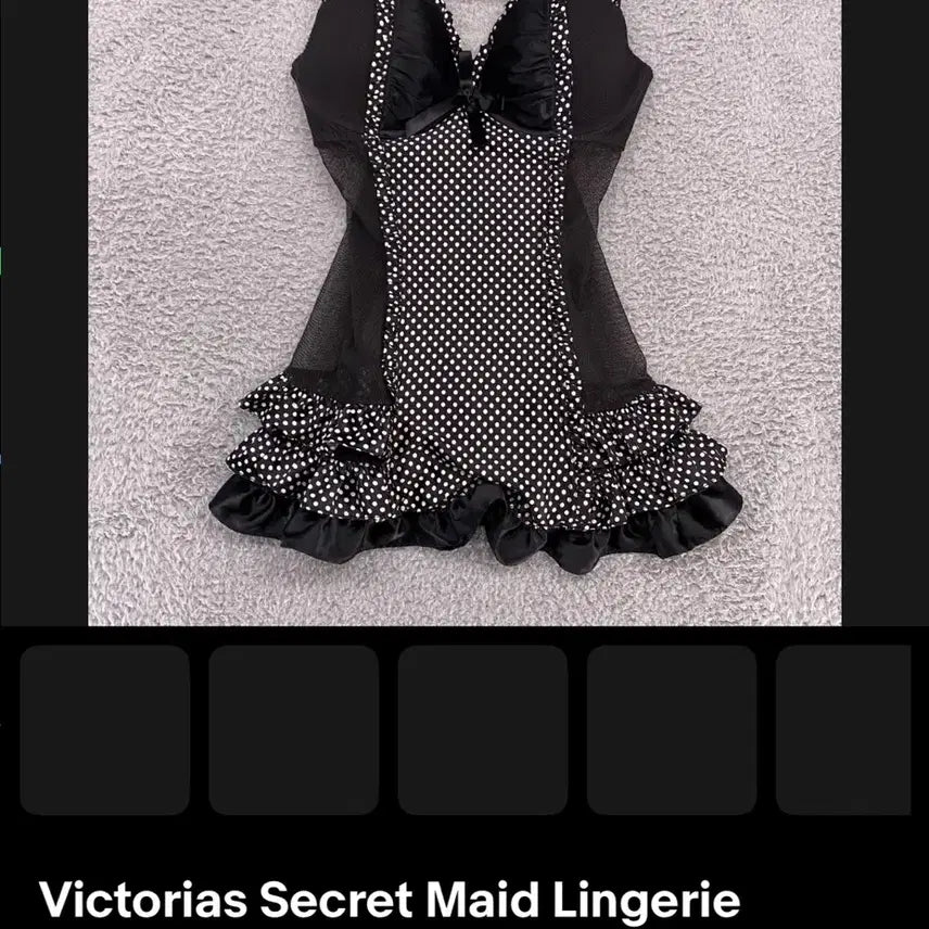 [BUNJANG] Victoria's Secret Maid Lingerie Set 36C / 빅토리아시크릿 메이드 란제리 36c