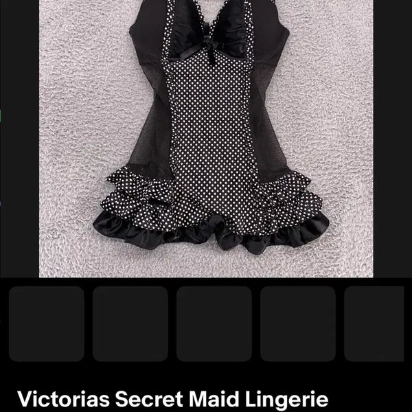 [BUNJANG] Victoria's Secret Maid Lingerie Set 36C / 빅토리아시크릿 메이드 란제리 36c