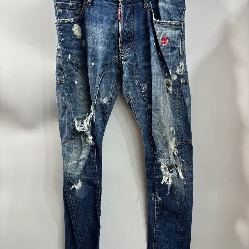 [BUNJANG] Dsquared2 Paint Distressed Jeans Size 46 / [사이즈 46] 디스퀘어드2 페인트 디스진 5.9