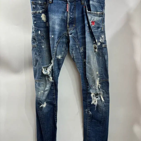 [BUNJANG] Dsquared2 Paint Distressed Jeans Size 46 / [사이즈 46] 디스퀘어드2 페인트 디스진 5.9