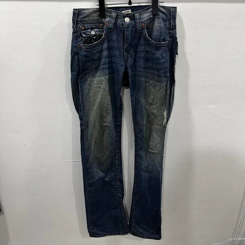 [BUNJANG] True Religion Washed Denim Pants / 트루릴리젼 워싱 데님팬츠