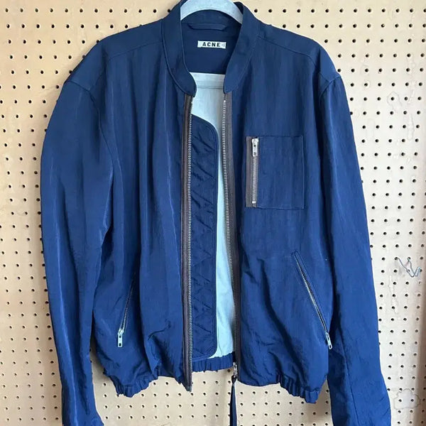 [BUNJANG] Acne Studios Cusack SS13 Bomber Jacket Navy Rare / 아크네 스튜디오 Cusack SS13 봄버 자켓 (Rare)