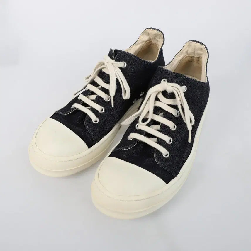 [BUNJANG] Rick Owens Ramones Low Sneakers Denim / 41 / Rick owens 릭오웬스 데님 라몬즈 로우 스니커즈