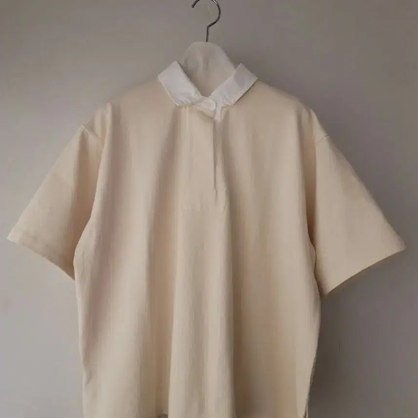[BUNJANG] Ludiak Pique Polo T-Shirt Ivory / 루디아k 카라티셔츠