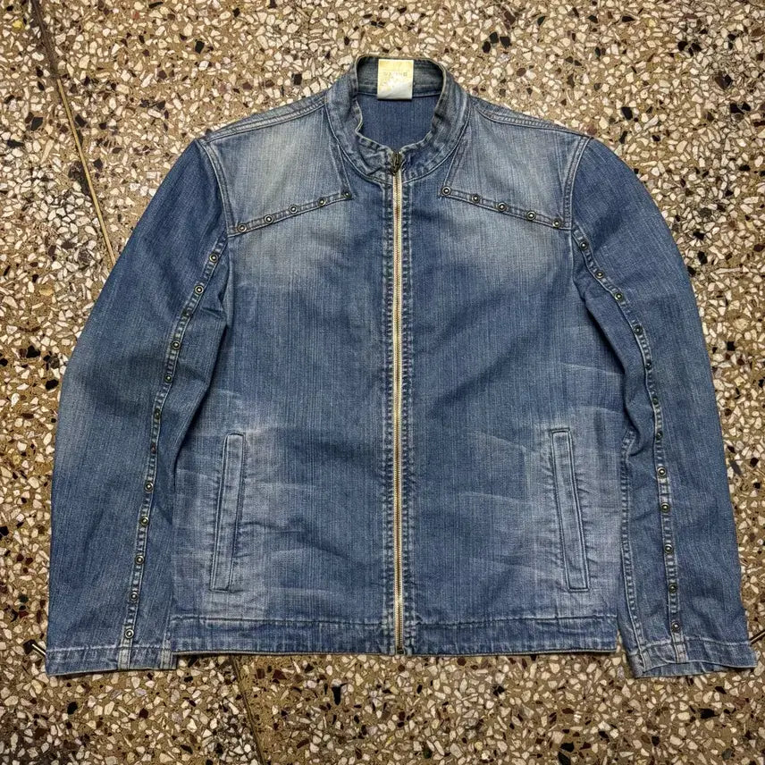 [BUNJANG] Just Cavalli Denim Zip-Up Jacket / [L] Just Cavalli 저스트 카발리 데님 집업 자켓
