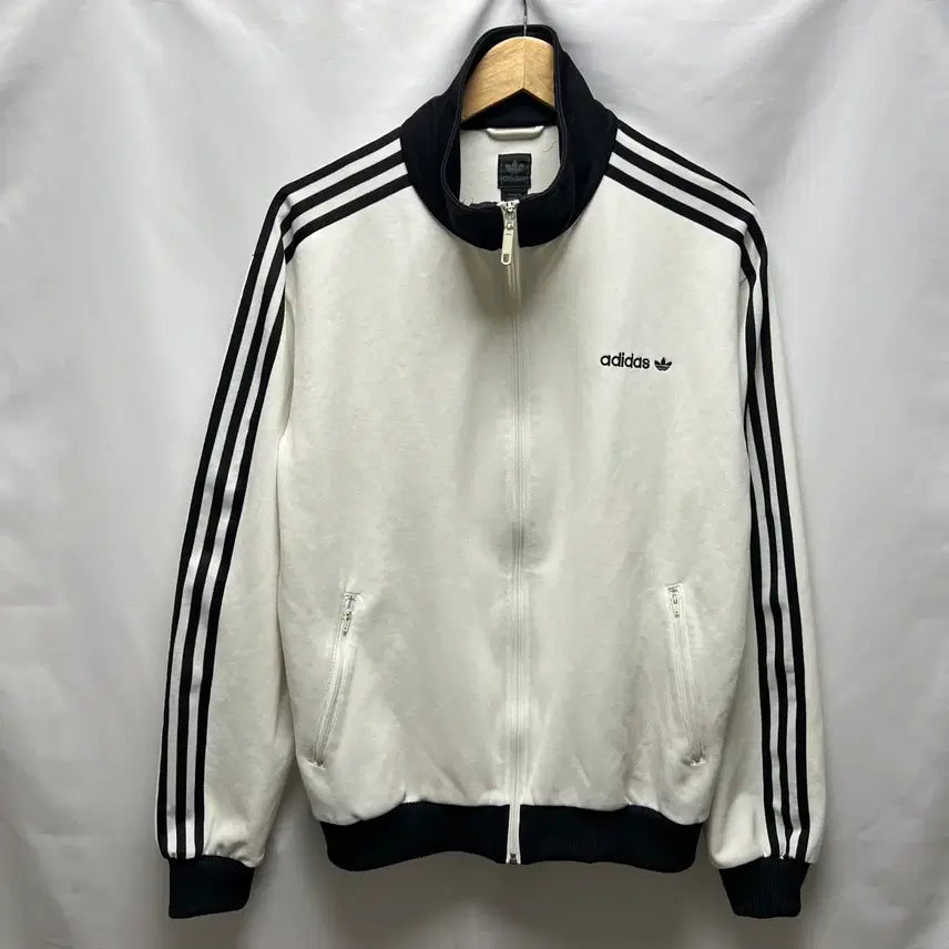 [BUNJANG] Adidas Beckenbauer White Track Top Jersey / [정품/110] 아디다스 베켄바우어 화이트 트랙탑 져지