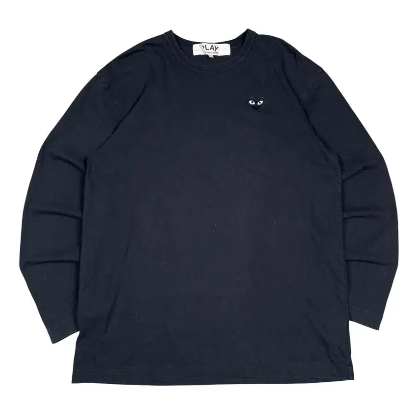 [BUNJANG] Comme des Garçons PLAY Black Long Sleeve T-Shirt / 꼼데가르송 플레이 블랙 긴팔티