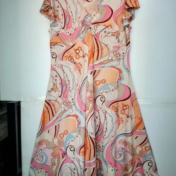[BUNJANG] Floral Pattern Silk Pajama Dress / 꽃무늬패턴 잠옷원피스