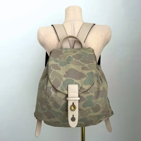 [BUNJANG] Ever Khaki Camouflage Vintage Backpack / 에버카키(EVER KHAKI) 카모플라주 빈티지 백팩