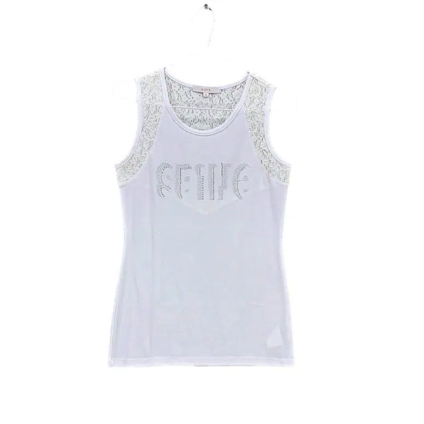 [BUNJANG] Ggpx Women's Slim Fit Sleeveless Top White / 지지피엑스 여성 러블리한 슬림핏 민소매티 85 상태좋음 화이트 01177
