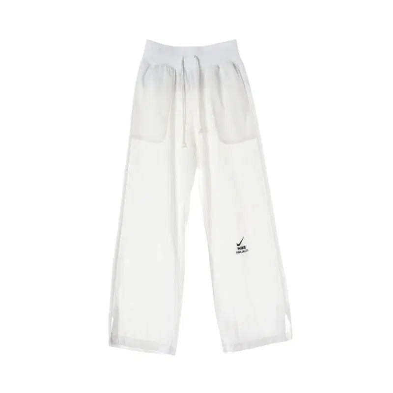 [BUNJANG] Nike Women's Cotton Poly Logo Banded Training Pants (XS) / 나이키 (WOMEN - XS) 코튼 폴리 로고 밴딩 트레이닝 팬츠