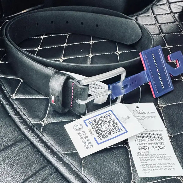 [BUNJANG] Tommy Hilfiger Leather Belt Black Size 34 / 타미힐피거 가죽벨트 블랙 M 34