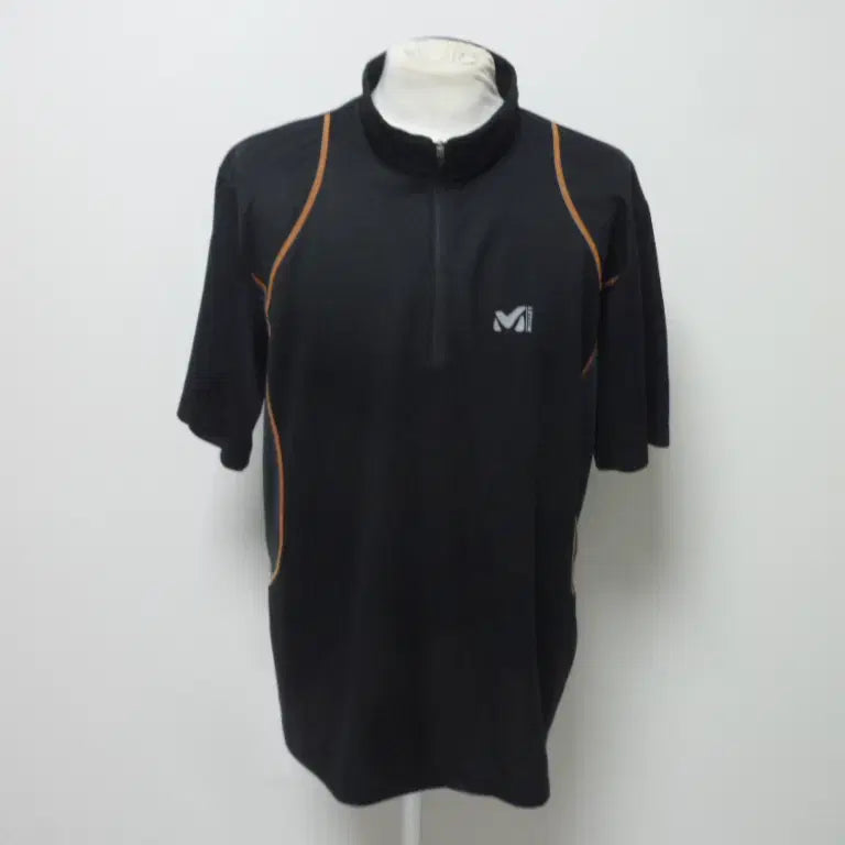 [BUNJANG] Millet Men's Short-Sleeve T-Shirt XXL Black / 밀레/남성/일상복/등산/반팔 티셔츠/110빅사이즈/새제품