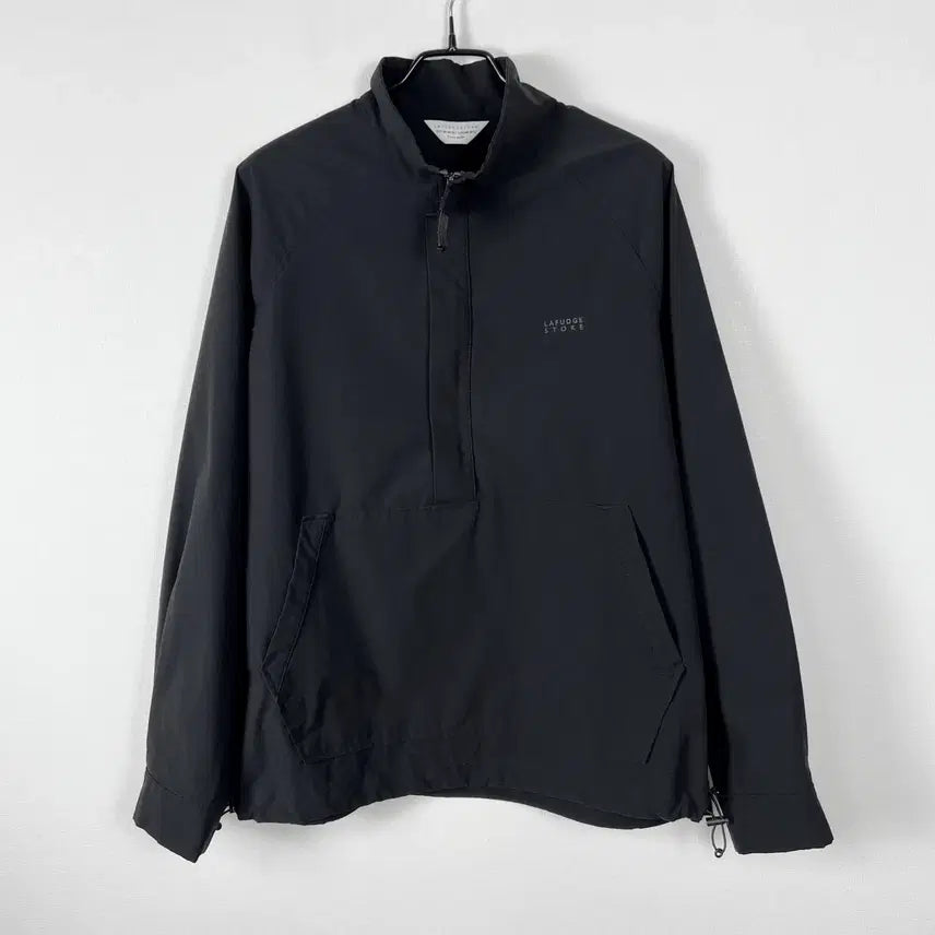 [BUNJANG] La Fudgestore Black Span Anorak Jacket (Men's M) / 라퍼지스토어 스판 아노락 블랙 자켓 긴팔 티 남M 라덴 빈티지