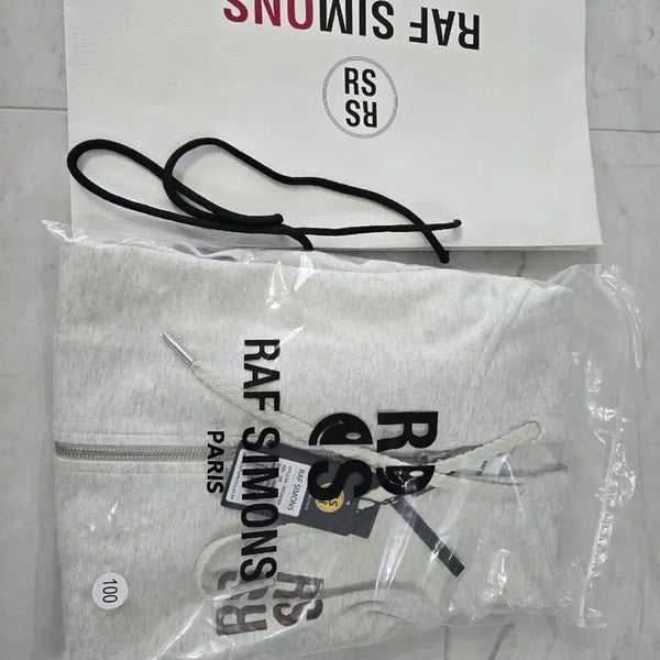 [BUNJANG] Raf Simons RS Smiley Hoodie Zip-up Melange / 라프시몬스 RS 스마일 후드집업 105