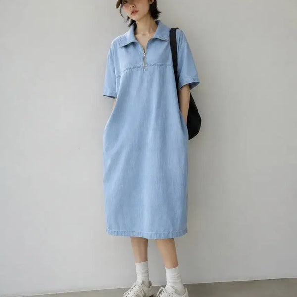 [BUNJANG] Tomboy Denim Dress / 톰보이 데님 원피스