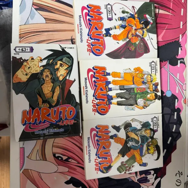 [BUNJANG] Naruto Manga Volumes 20, 21, 22, 43 Bundle Set / 나루토 만화책 20, 21, 22, 43권 일괄판매