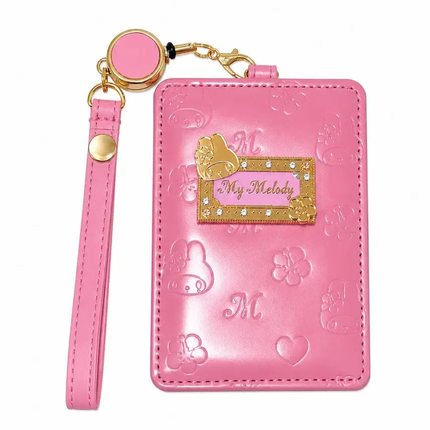 [BUNJANG] Sanrio My Melody Enamel Jewel Face Lil' Pass with Strap / 산리오 에나멜 보석얼굴 마이멜로디 릴패스
