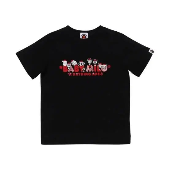 [BUNJANG] BAPE Baby Milo Christmas Edition T-Shirt / 베이프 베이비마일로 크리스마스 반팔티 110