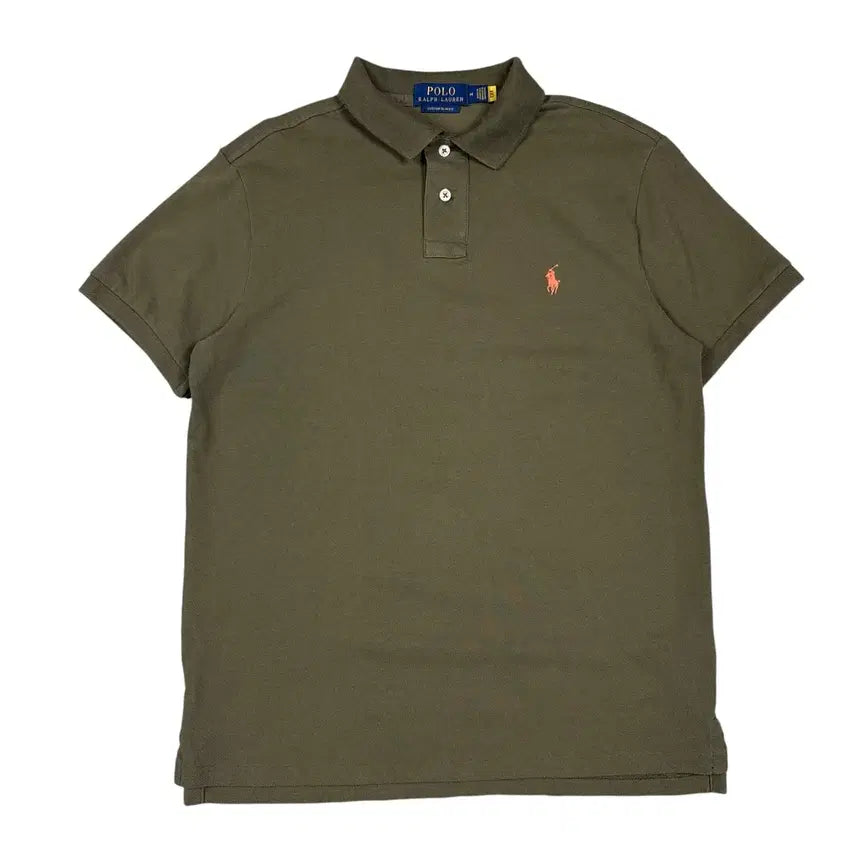 [BUNJANG] Polo Ralph Lauren Khaki Short Sleeve Polo Shirt / 폴로 랄프로렌 카키 반팔 카라티