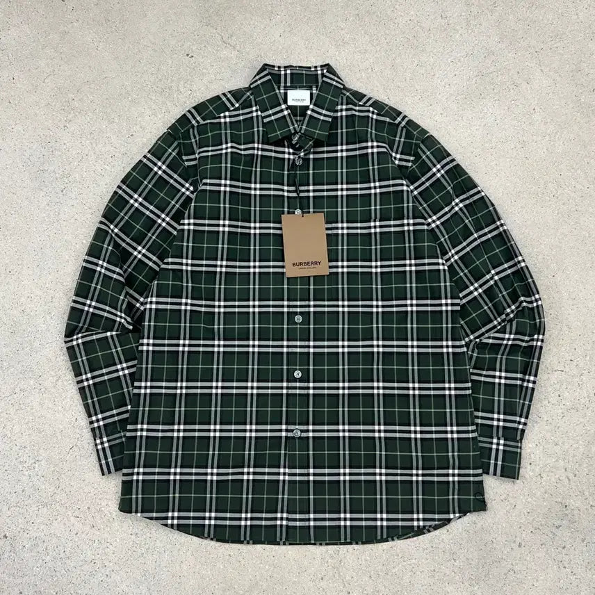 [BUNJANG] Burberry Simpsons Check Cotton Shirt / (새상품) 버버리 심슨 체크 코튼 셔츠