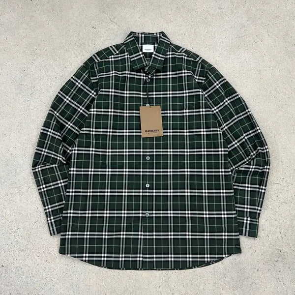 [BUNJANG] Burberry Simpsons Check Cotton Shirt / (새상품) 버버리 심슨 체크 코튼 셔츠