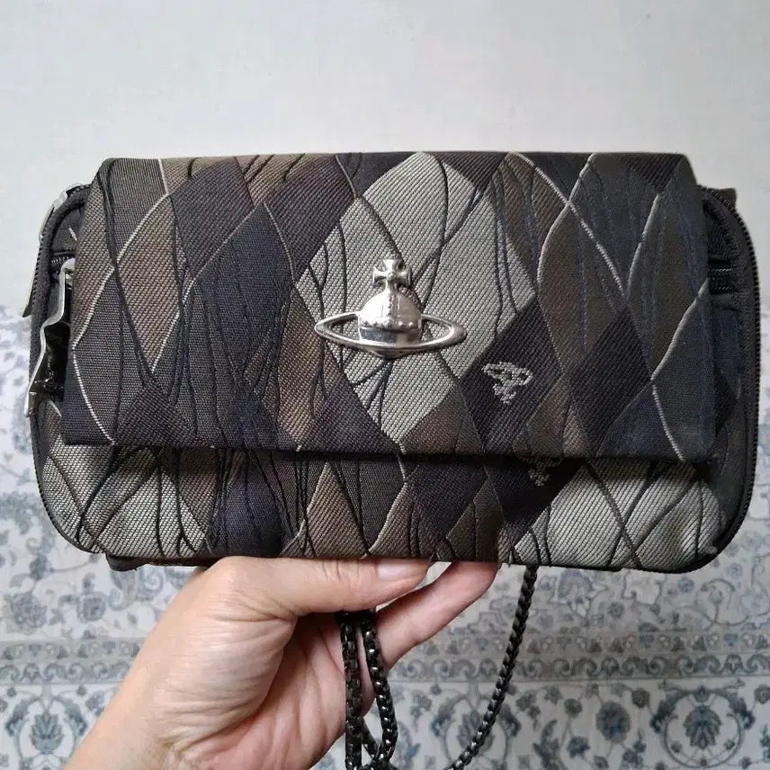 [BUNJANG] Vivienne Westwood Orb Pattern Shoulder Bag / 비비안웨스트우드 오알비 패턴 숄더백