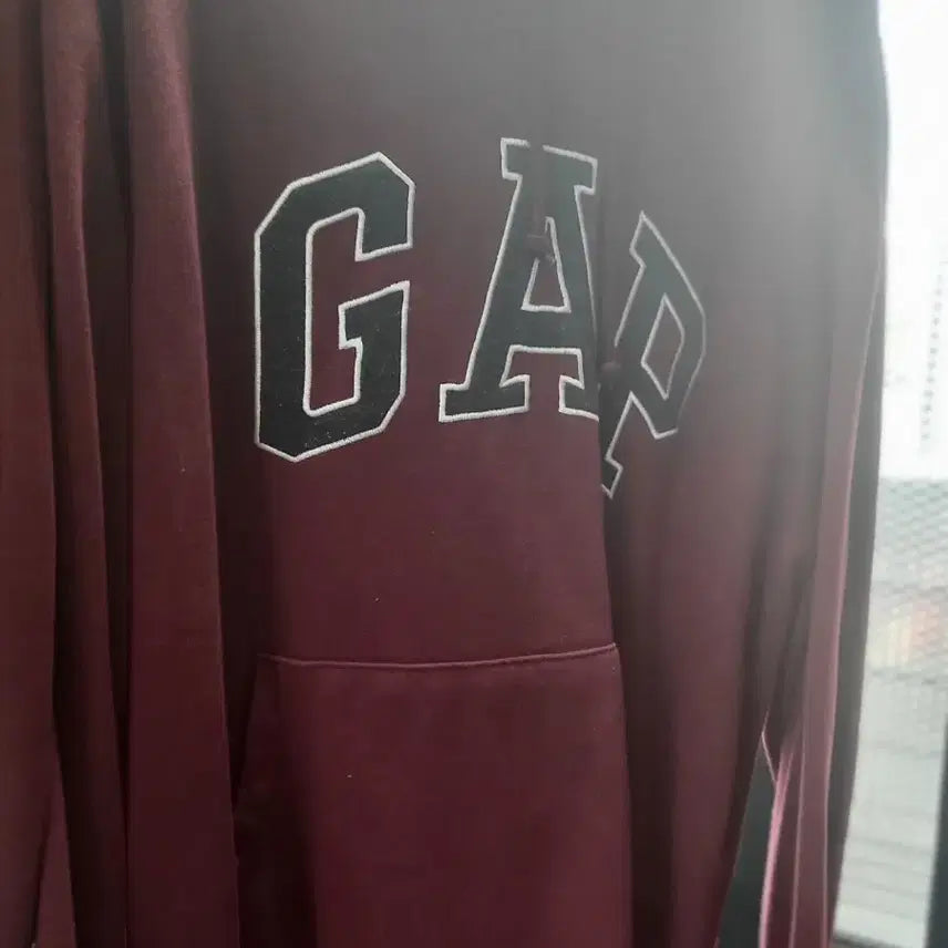 [BUNJANG] GAP Hoodie Burgundy 4XL / 갭 후드티 버건디