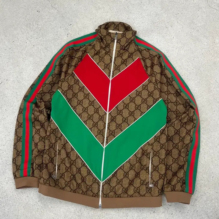 [BUNJANG] Gucci Monogram Stripe Track Jacket / 구찌 모노그램 스트라이프 트랙 자켓